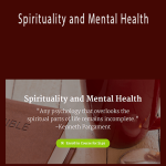 Don Mackintosh RN MDiv - Spirituality and Mental Health