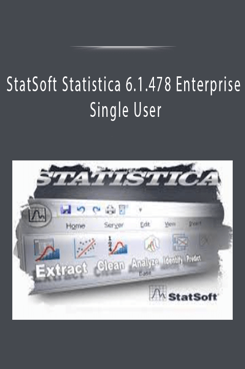 StatSoft Statistica 6.1.478 Enterprise Single User