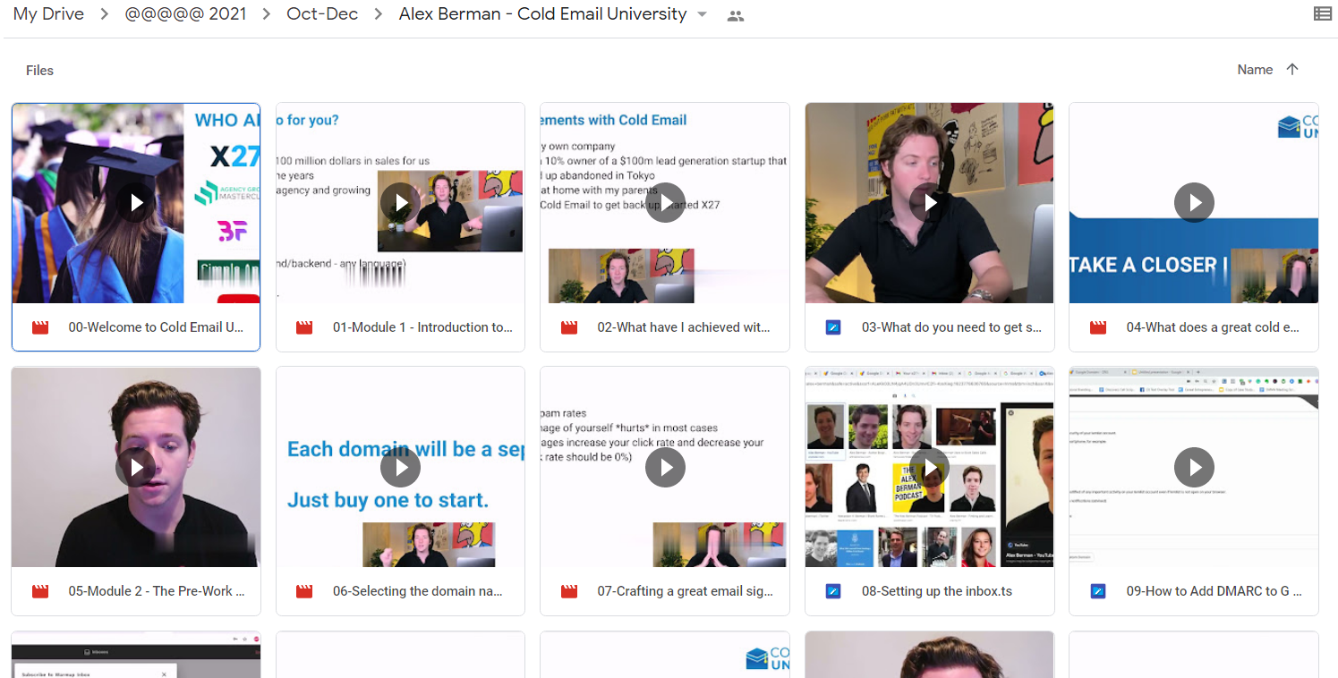 Alex Berman - Cold Email University