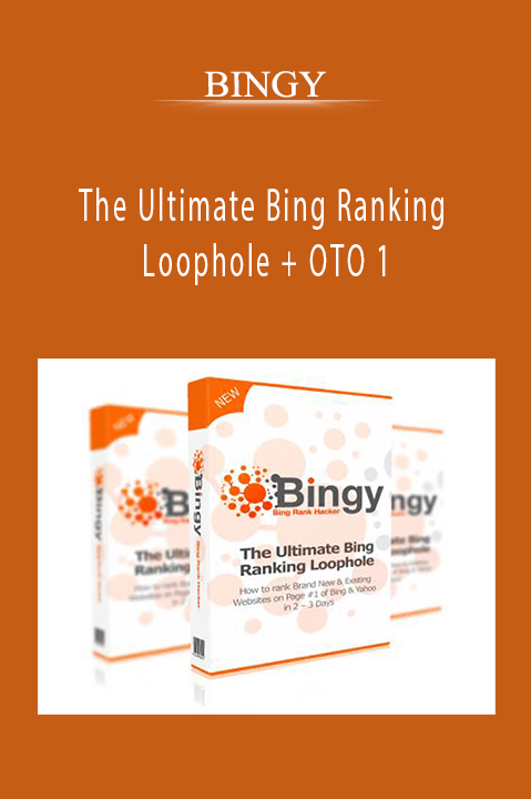 BINGY – The Ultimate Bing Ranking Loophole + OTO 1