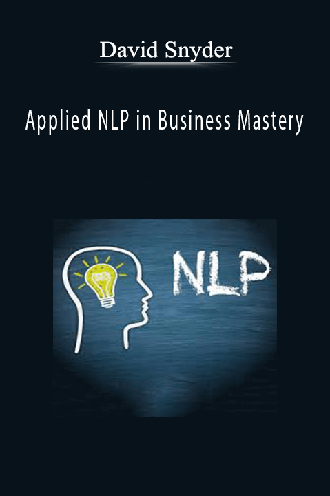 David Snyder - Applied NLP in Business Mastery
