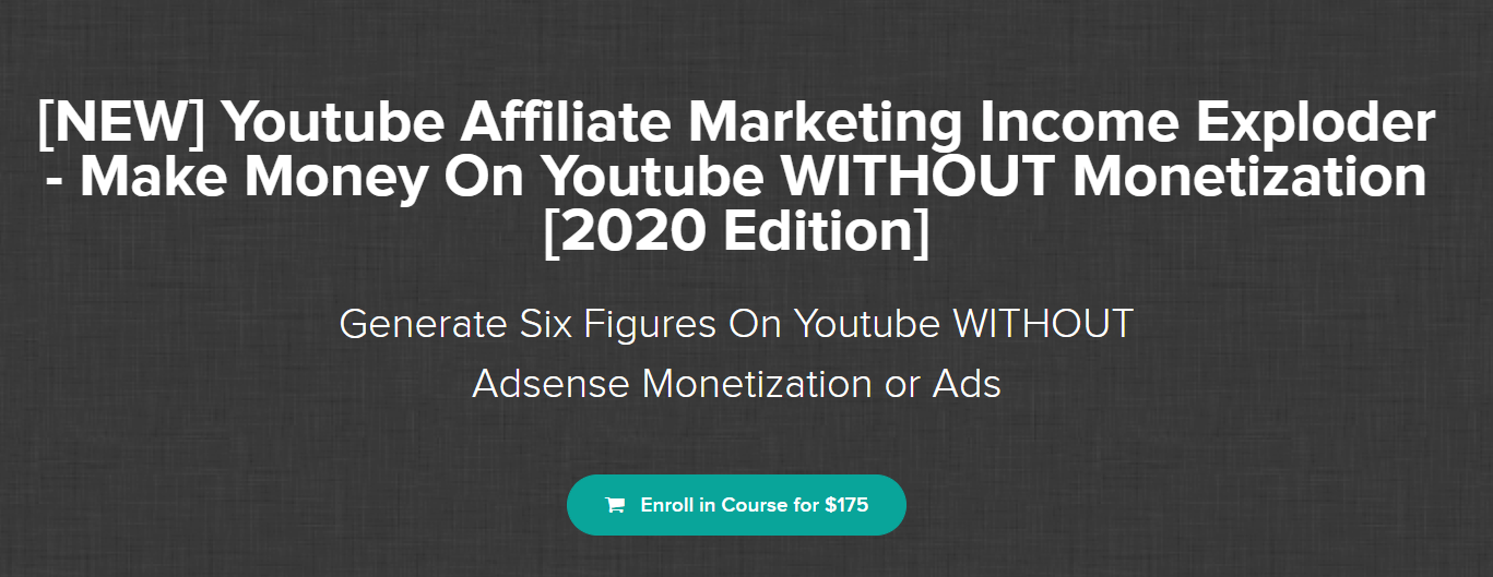 [NEW] Youtube Affiliate Marketing Income Exploder
