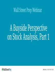 Shannan Wilson - Buy-side Stock Analysis (Wall Street Prep)1