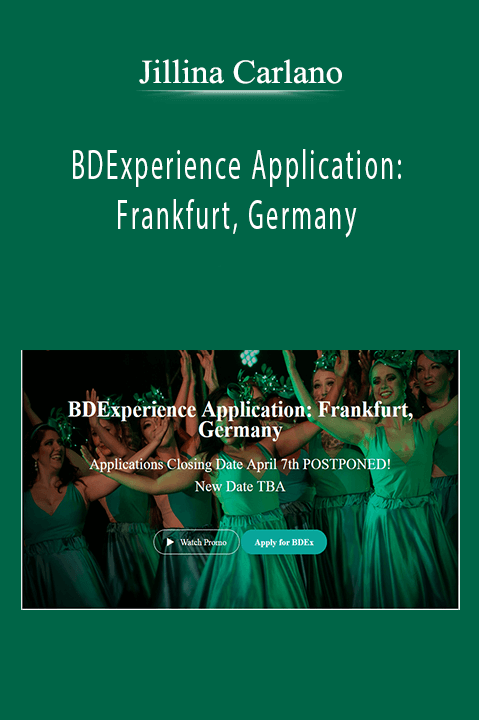 Jillina Carlano - BDExperience Application Frankfurt, Germany
