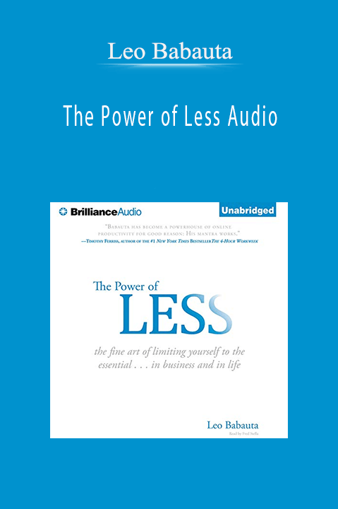 Leo Babauta - The Power of Less Audio