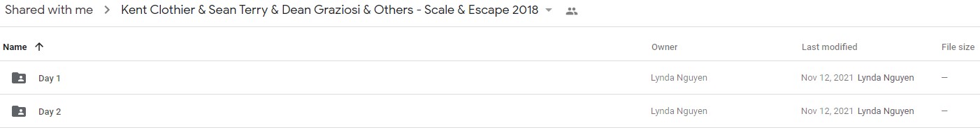 Kent Clothier & Sean Terry & Dean Graziosi & Others - Scale & Escape 2018