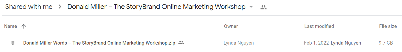 The StoryBrand Online Marketing Workshop