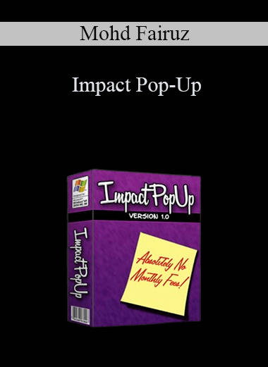 Mohd Fairuz - Impact Pop-Up