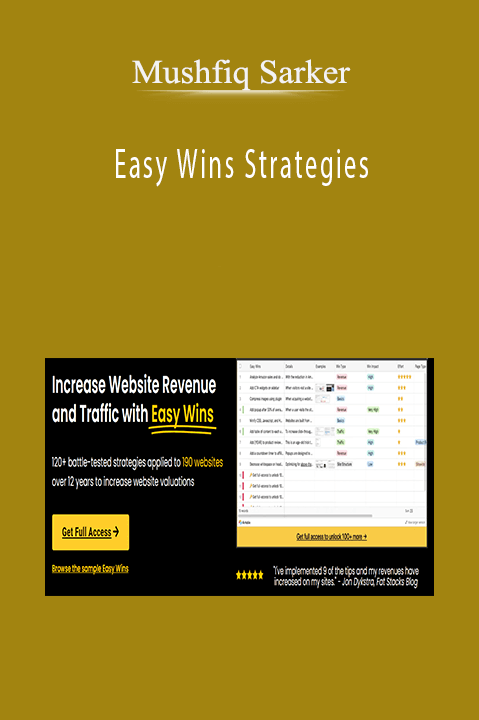 Mushfiq Sarker – Easy Wins Strategies