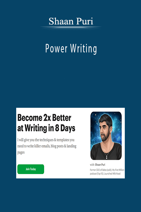 Shaan Puri – Power Writing