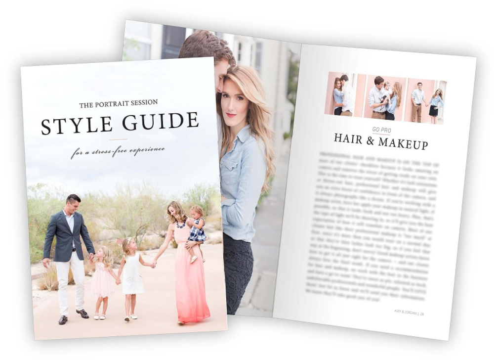Demo Seducation - Amy & Jordan Portrait Session Style Guide Package